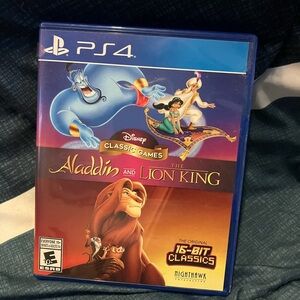 PS4 Disney Classic Games: Aladdin and The Lion King - Blue Cover